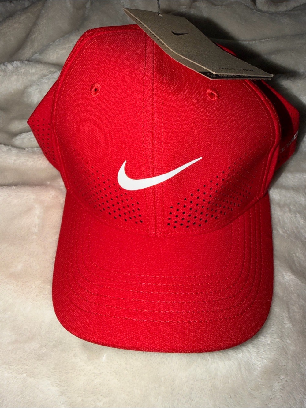Nike Red Athletic Swoosh Cap